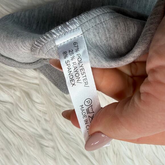 Tuckernuck Gray Herringbone Rosewell Midi Skirt Gray Size M NWT - Picture 10 of 10